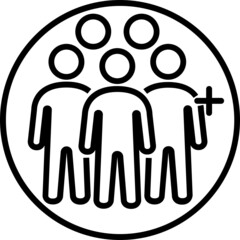 group of people line icon