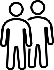 group of people line icon