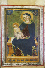 Obraz premium Manoppello - Abruzzo - Abbey of Santa Maria d'Arabona - The precious frescoes by the painter Antonio Martini from Atri