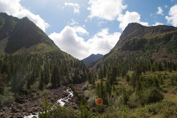 gorge between the mountains