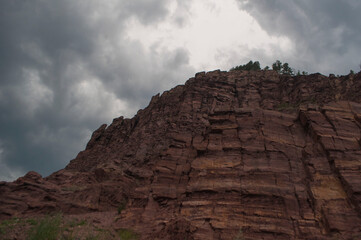 clouds over the mountain