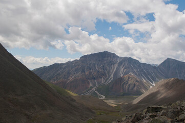 clouds over the mountains