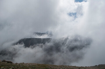 clouds over the mountain
