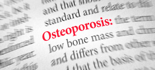 Definition of the word Osteoporosis in a dictionary