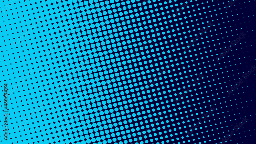 Poster abstract vector halftone background. pattern design elements with blue gradient.