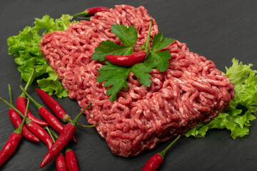 Mince Meat, Ground Beef, Uncooked Mincemeat