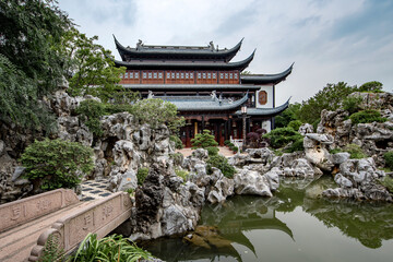 chinese temple in the park