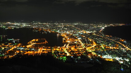 冬の函館山山頂からの夜景2