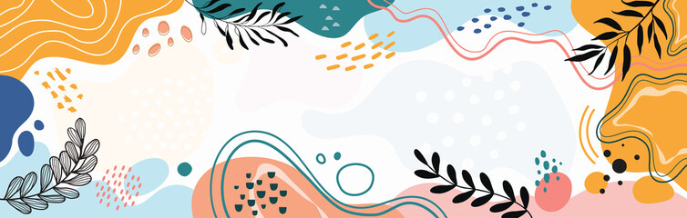 Color splash abstract background for design.Template banner and cover for social media ad, template special promo new arrival sale.	