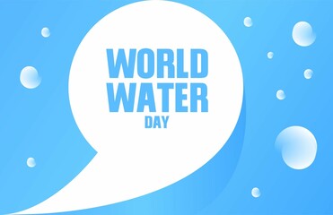 Modern Minimalist World Water Day Background