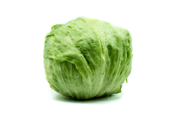 Iceberg lettuce isolated on white background