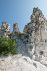 Fototapeta premium Cave Church of the Sicilian Icon of the Most Holy Mother of God. Natural, architectural and archaeological museum-reserve Divnogorye