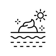 Day Cream Line Icon. Daily Cream, Foam, Gel, Mousse, Soap, Linear Pictogram. Sunscreen, Sun Block Cream Outline Icon. Daily Skincare. Editable Stroke. Isolated Vector Illustration