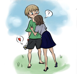 Drawing for Valentine's Day.