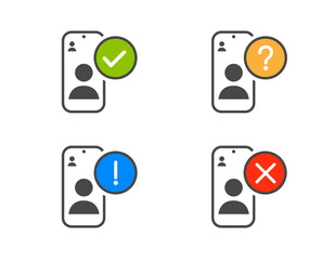 Mobile Smartphone Live Video Problem Colors Round