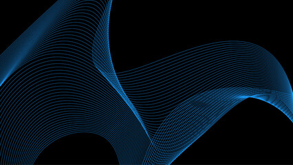 Abstract futuristic over data flowing, particles wave pattern dots, line particles isolated vector illustration. Concept of futuristic technology