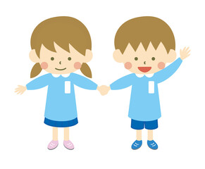 園児　男の子と女の子