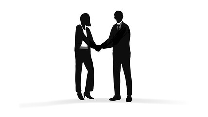 business people shaking hands