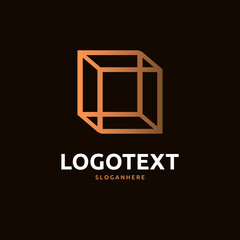 O letter golden logo abstract design. O alphabet golden logo