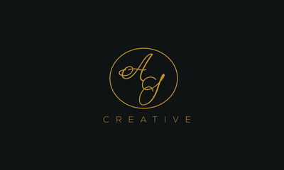 CI is a stylish logo with creative design and golden color with black background.	