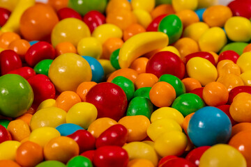 Fototapeta na wymiar Full Frame Shot Of Multi Colorful Candy