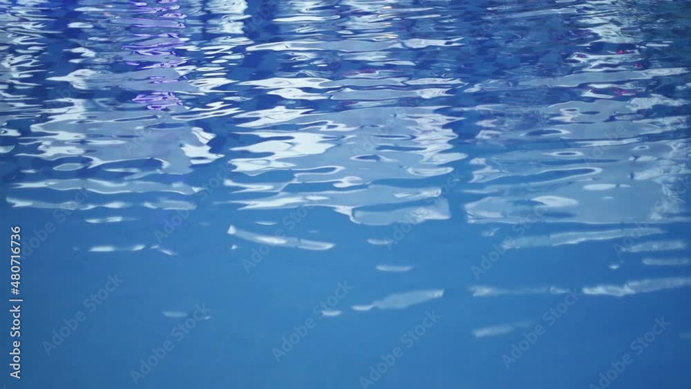 Poster water in the pool with ripples and lighting