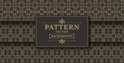 Collection of seamless ornamental ethnic patterns