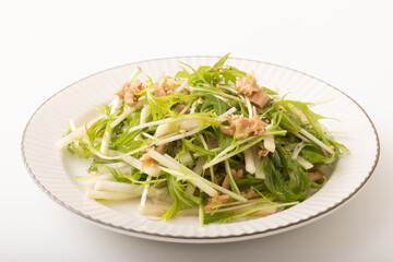 大根と水菜のシャキシャキサラダ