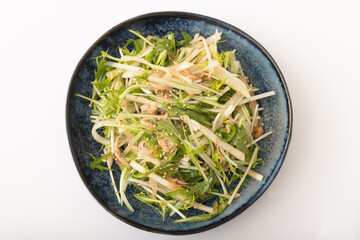 大根と水菜のシャキシャキサラダ