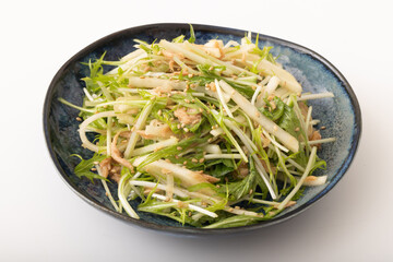 大根と水菜のシャキシャキサラダ