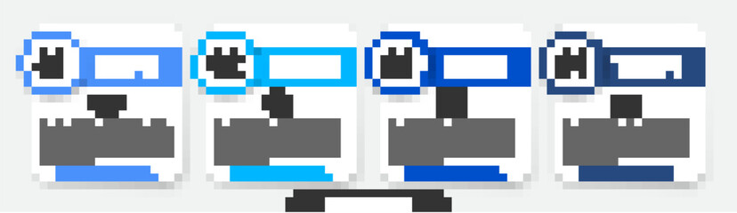 Set line VHS video cassette tape, Camera shutter, Cinema auditorium with seats and Stacks paper money cash. Business infographic template. Vector