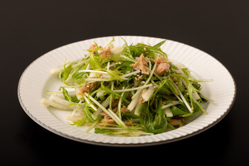 大根と水菜のシャキシャキサラダ
