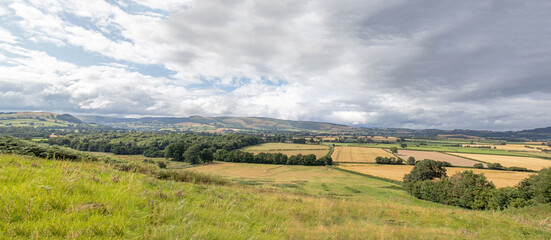 Fototapeta na wymiar Welsh hills in the autumn.