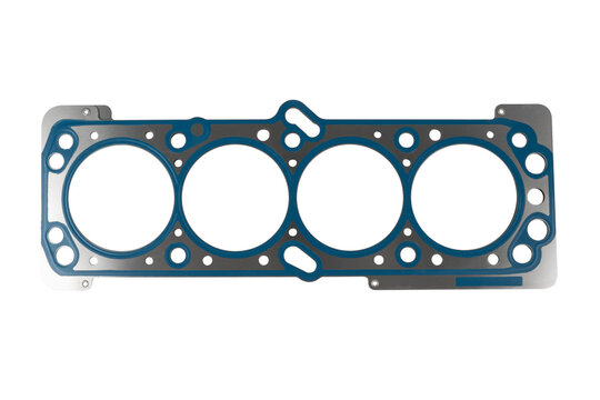 Cylinder head gasket isolated on white background. Spare parts for car repair or maintenance