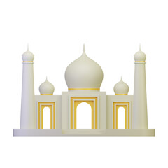 Mosque 3D Render Illustration Design Elements