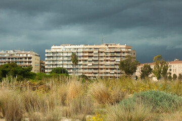 Fototapeta premium houses in the city