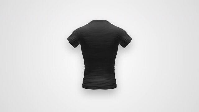 Black T-shirt Looped Rotation