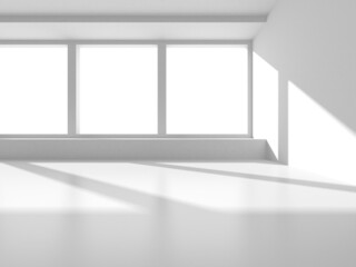 White Modern Background. Abstract Building Concept