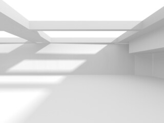 Abstract White Architecture Design Concept