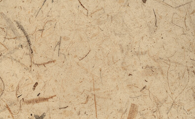 Brown craft paper texture background from made natural leaves. Recycled paper texture background banner concept.