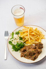 Belgian Beef stew with french fries