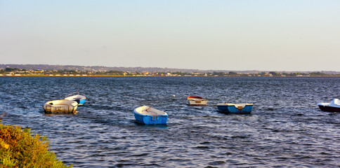 boats in the nature reserve 