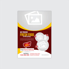 restaurant food menu design template