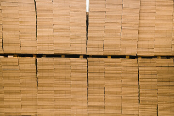 The cardboard is in the stack