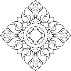 Thai arts angel, vector pattern. vector pattern, oriental designs