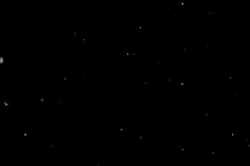 A texture of blurred snowflakes during the snowstorm in the dark