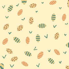 seamless pattern with leaves