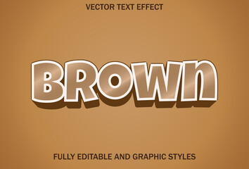 Fototapeta na wymiar brown text effect on brown background.