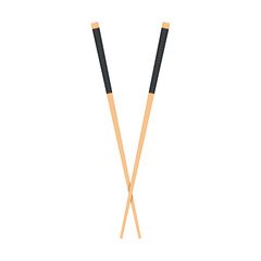 Chopsticks vector. Chopsticks on white background. 
