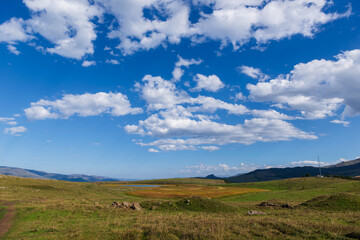 Beautiful view of Urasar lake in Armenia